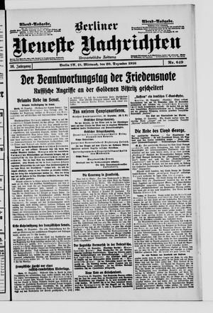 Berliner Neueste Nachrichten vom 20.12.1916