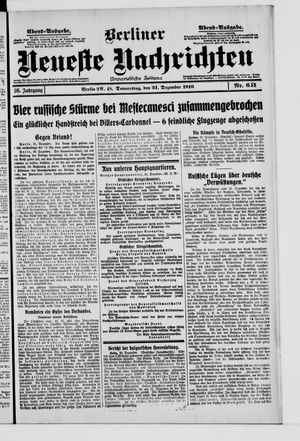 Berliner Neueste Nachrichten vom 21.12.1916