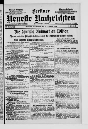 Berliner Neueste Nachrichten vom 27.12.1916