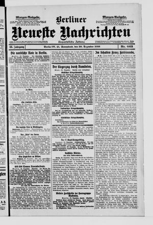 Berliner Neueste Nachrichten vom 30.12.1916