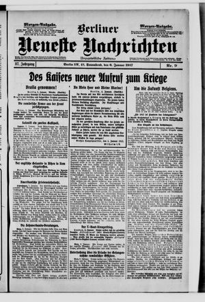 Berliner Neueste Nachrichten vom 06.01.1917