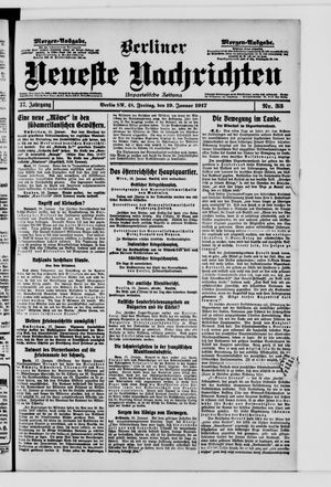 Berliner neueste Nachrichten vom 19.01.1917