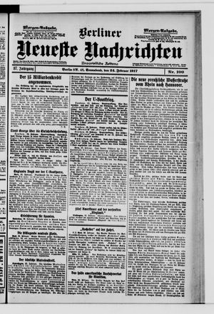 Berliner Neueste Nachrichten vom 24.02.1917