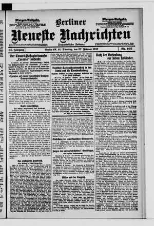 Berliner Neueste Nachrichten vom 27.02.1917