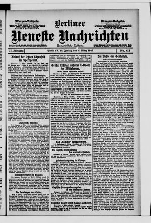 Berliner neueste Nachrichten vom 02.03.1917