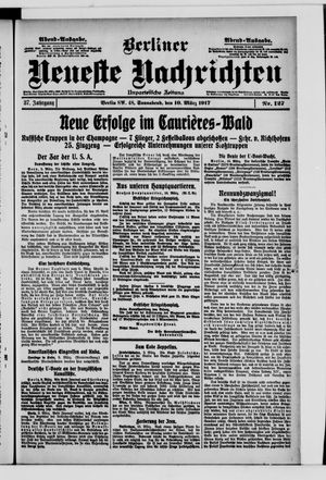 Berliner Neueste Nachrichten vom 10.03.1917