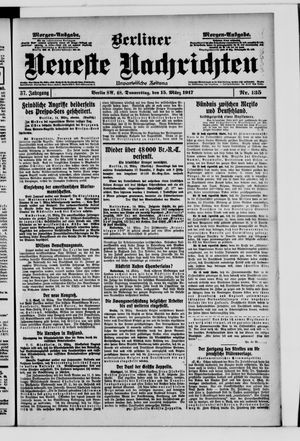 Berliner Neueste Nachrichten on Mar 15, 1917
