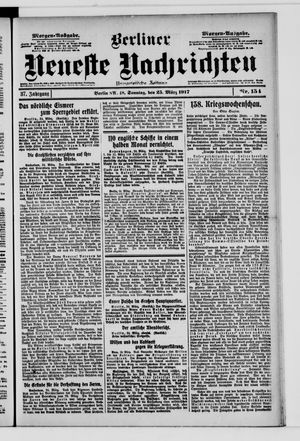 Berliner neueste Nachrichten vom 25.03.1917