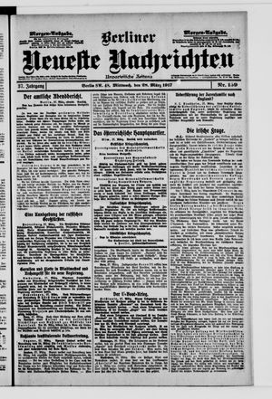 Berliner neueste Nachrichten vom 28.03.1917
