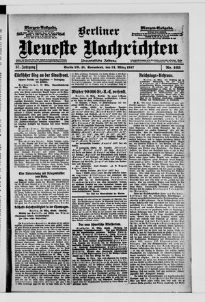 Berliner Neueste Nachrichten vom 31.03.1917
