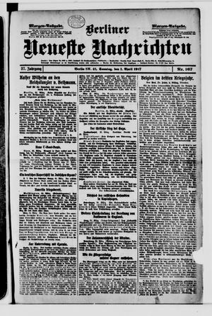 Berliner Neueste Nachrichten vom 01.04.1917