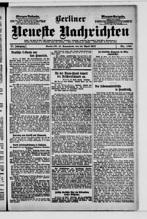 Berliner Neueste Nachrichten vom 14.04.1917