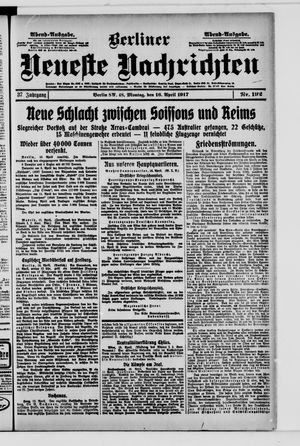 Berliner Neueste Nachrichten vom 16.04.1917