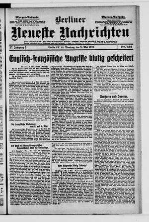 Berliner Neueste Nachrichten vom 08.05.1917