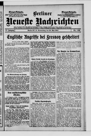 Berliner Neueste Nachrichten vom 10.05.1917