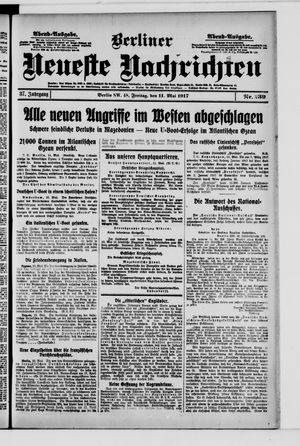 Berliner Neueste Nachrichten vom 11.05.1917