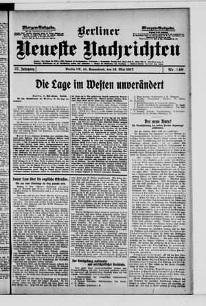 Berliner Neueste Nachrichten vom 12.05.1917