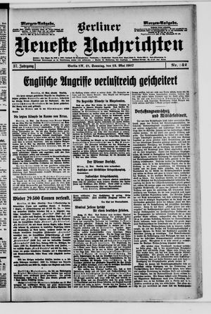 Berliner Neueste Nachrichten vom 13.05.1917