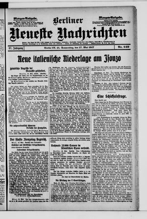 Berliner Neueste Nachrichten vom 17.05.1917