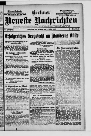 Berliner Neueste Nachrichten vom 21.05.1917
