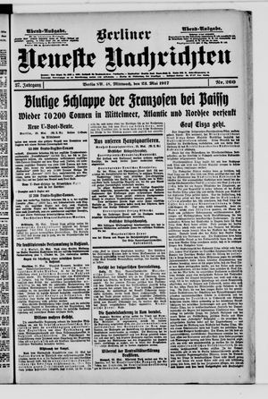 Berliner Neueste Nachrichten vom 23.05.1917