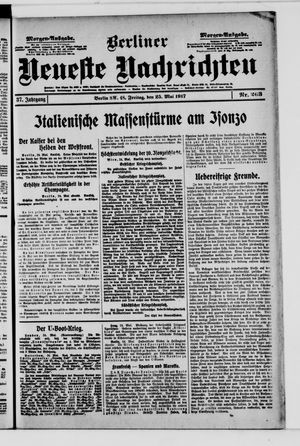Berliner Neueste Nachrichten vom 25.05.1917