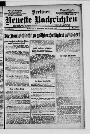 Berliner Neueste Nachrichten vom 26.05.1917