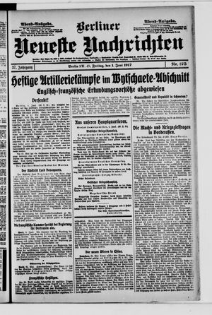 Berliner Neueste Nachrichten vom 01.06.1917
