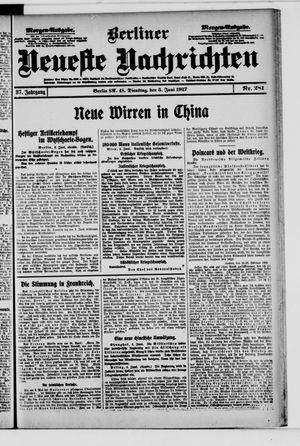 Berliner Neueste Nachrichten vom 05.06.1917