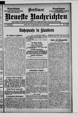 Berliner Neueste Nachrichten vom 09.06.1917