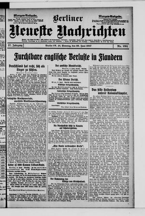 Berliner Neueste Nachrichten vom 10.06.1917