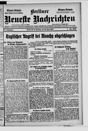 Berliner Neueste Nachrichten vom 15.06.1917