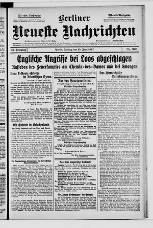 Berliner Neueste Nachrichten vom 15.06.1917