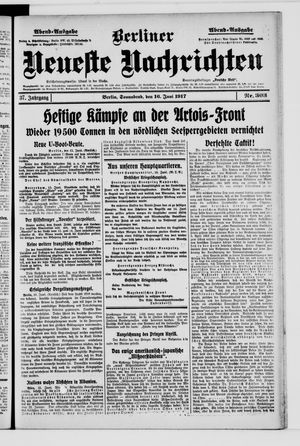 Berliner Neueste Nachrichten vom 16.06.1917