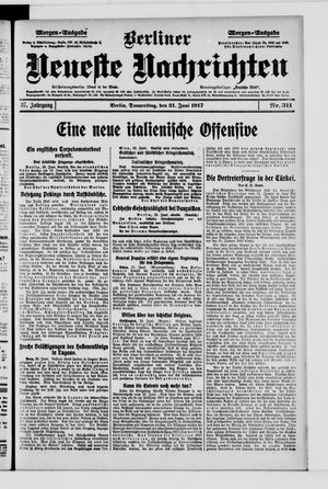 Berliner Neueste Nachrichten vom 21.06.1917