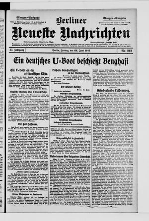 Berliner Neueste Nachrichten vom 22.06.1917