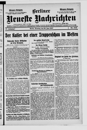 Berliner Neueste Nachrichten vom 26.06.1917