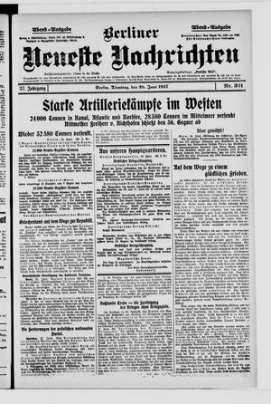 Berliner Neueste Nachrichten vom 26.06.1917