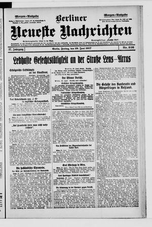 Berliner Neueste Nachrichten on Jun 29, 1917