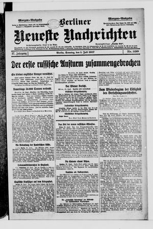 Berliner Neueste Nachrichten vom 01.07.1917