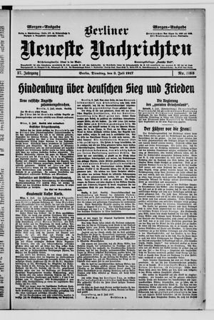 Berliner Neueste Nachrichten vom 03.07.1917