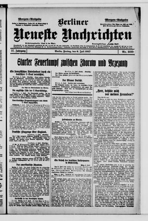 Berliner Neueste Nachrichten vom 06.07.1917