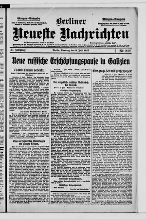 Berliner Neueste Nachrichten vom 08.07.1917