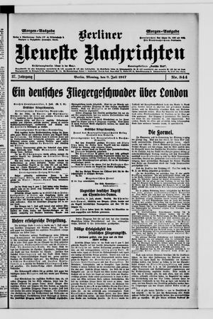 Berliner Neueste Nachrichten vom 09.07.1917