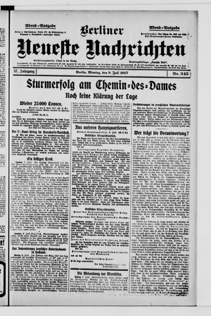 Berliner Neueste Nachrichten vom 09.07.1917