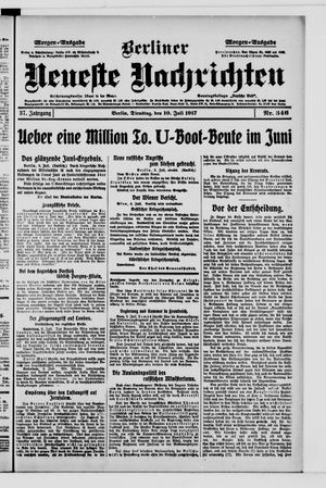 Berliner Neueste Nachrichten on Jul 10, 1917