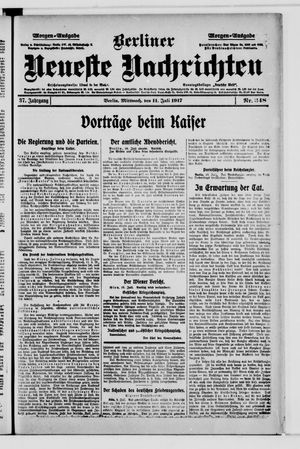 Berliner Neueste Nachrichten vom 11.07.1917