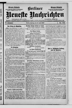 Berliner Neueste Nachrichten vom 13.07.1917