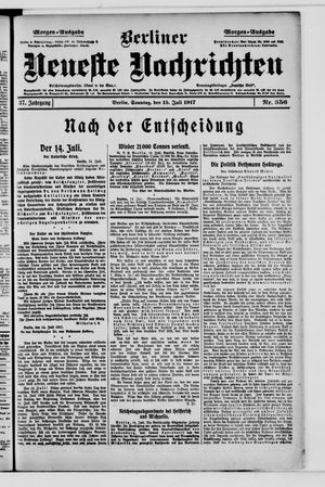 Berliner Neueste Nachrichten vom 15.07.1917