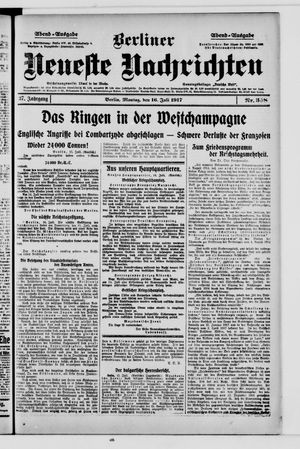 Berliner Neueste Nachrichten vom 16.07.1917